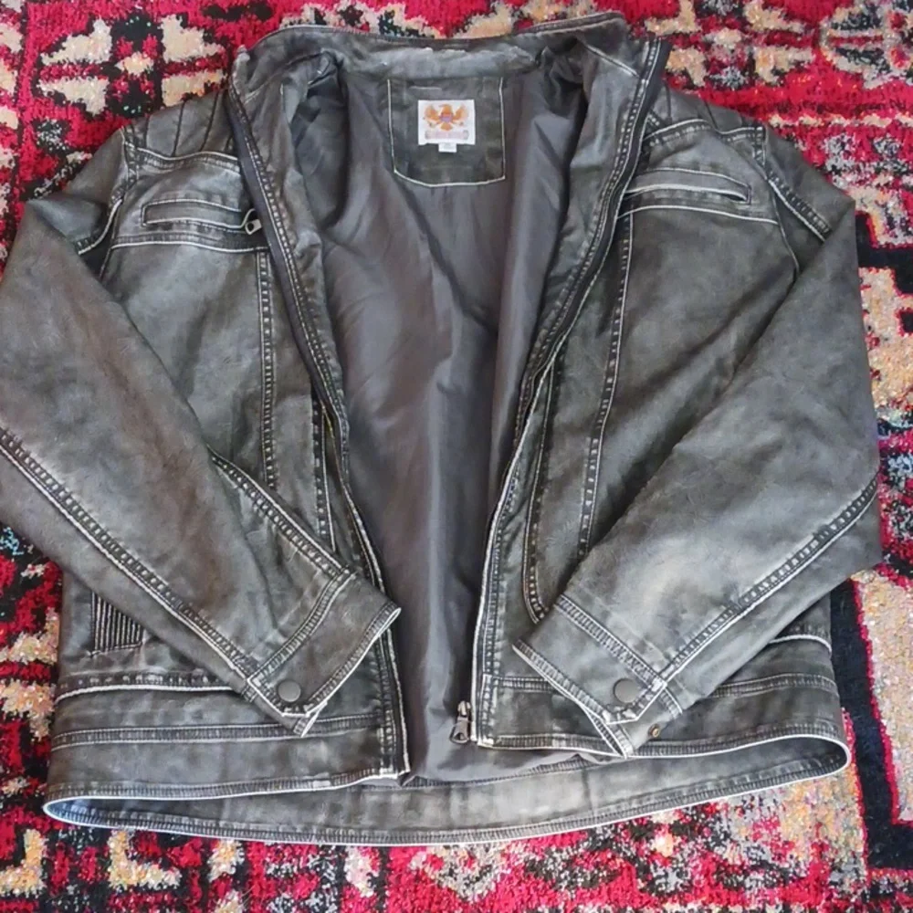 Ameri Mode Vegan Moto Jacket size XL - Picture 1 of 14